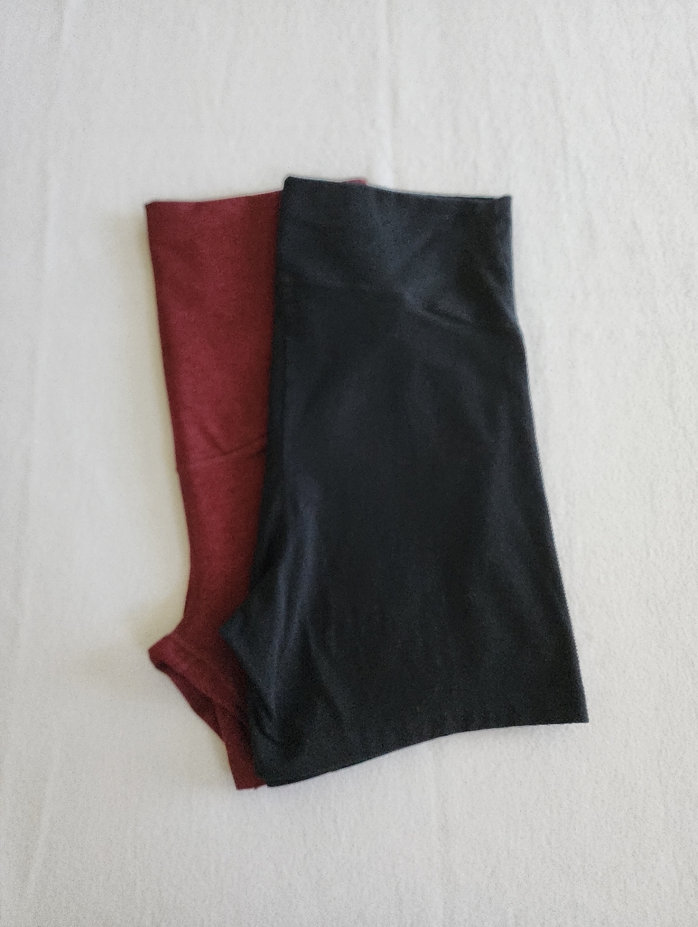 Old Navy Maternity Shorts Lot 2 Size L Biker Lounge Black Burgundy